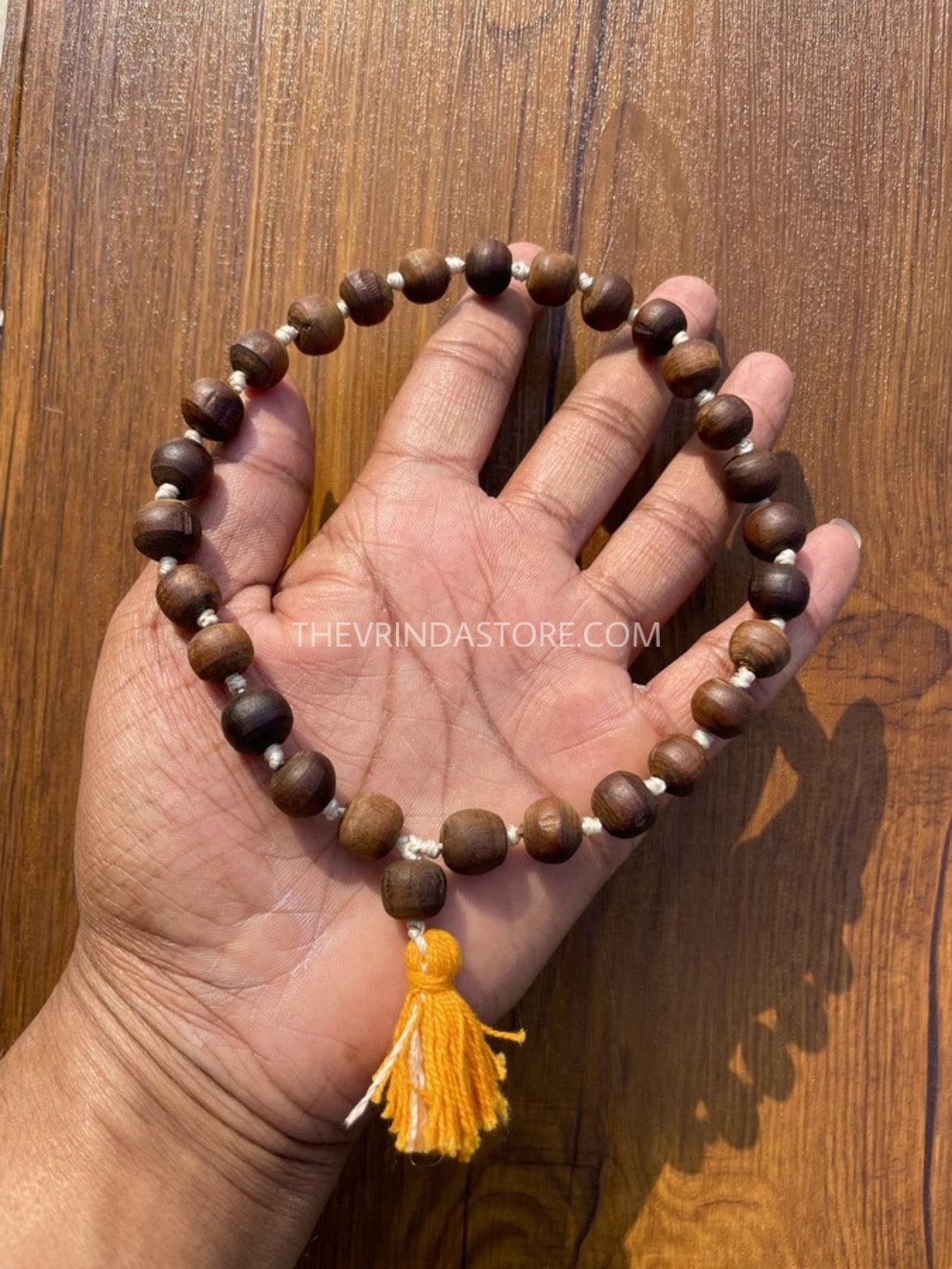 27+1 Brown Beads Original Tulsi Sumrani Japmala